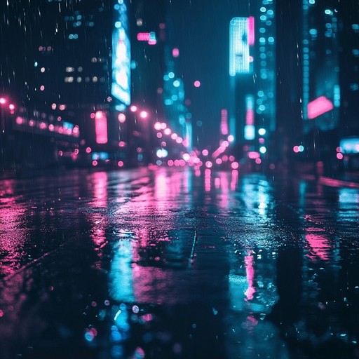 An instrumental synthpop track that captures the essence of wandering through city streets under the glow of neon lights, blending atmospheric synth layers with a steady electronic beat to create a dreamy and immersive soundscape.