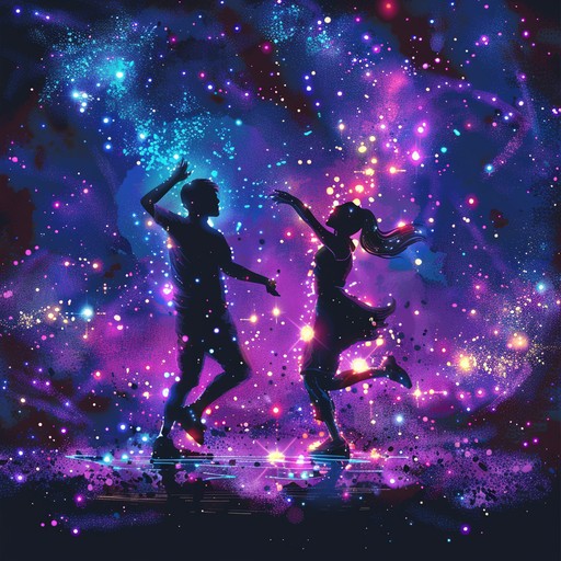 Immerse in a glittery universe with vibrant synthesizers and pulsating beats, capturing the essence of a cosmic dance party. The track blends sparkly electronic elements with a driving rhythm, creating an infectious energy that makes you want to dance. Perfect for a futuristic celebration, where every beat sparkles like a star in a distant galaxy.