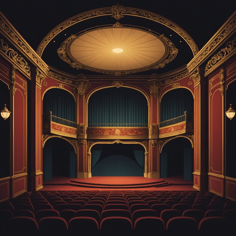 An instrumental track featuring a haunting combination of violin and cello creating an atmospheric depth suited for reflective scenes in dimly lit theaters. The melody ebbs and flows like whispers caught in the ornate plasterwork of an old playhouse, adducing a sensation of intimate secrets and tender revelations.