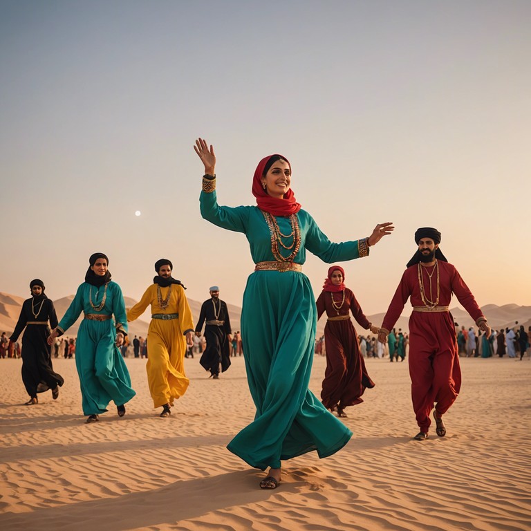 Capturing the essence of an electrified middle eastern dance party, this track combines the soulful riffs of oud with pulsating electronic rhythms to provide an immersive auditory experience.