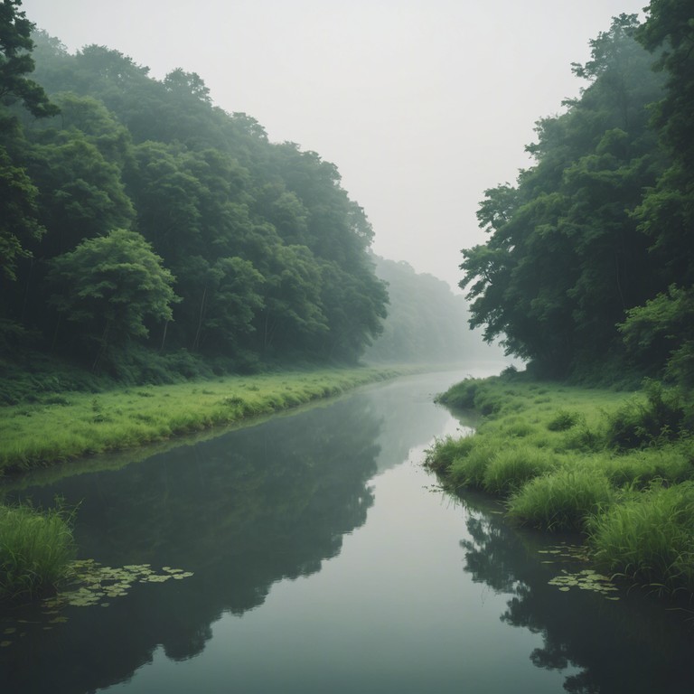 Dive deeper into the calmness of a slow moving river, where soft beats and ambient undertones provide a grounding, meditative experience. Perfect for unwinding after a long day or for gentle background music during yoga or meditation.