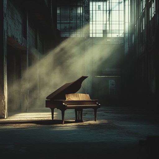 An evocative instrumental composition with haunting piano melodies that immerse the listener in a world of lost memories and profound reflection, highlighting the beauty in darkness.