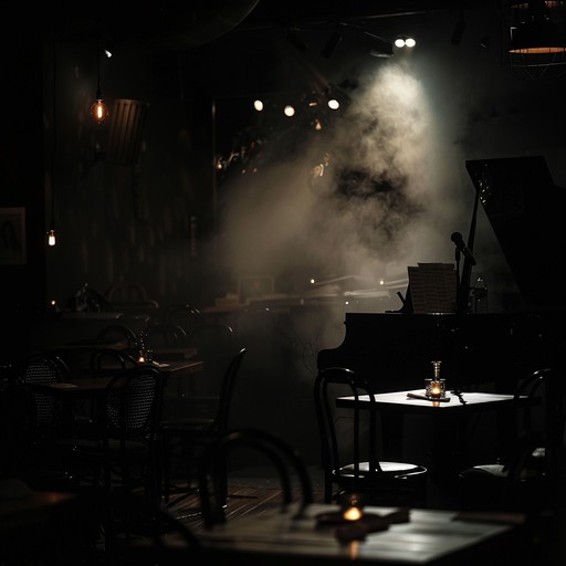 An entrancing composition blending smoky jazz melodies with intimate lounge vibes to create a sensual and nostalgic atmosphere, perfect for a midnight rendezvous.