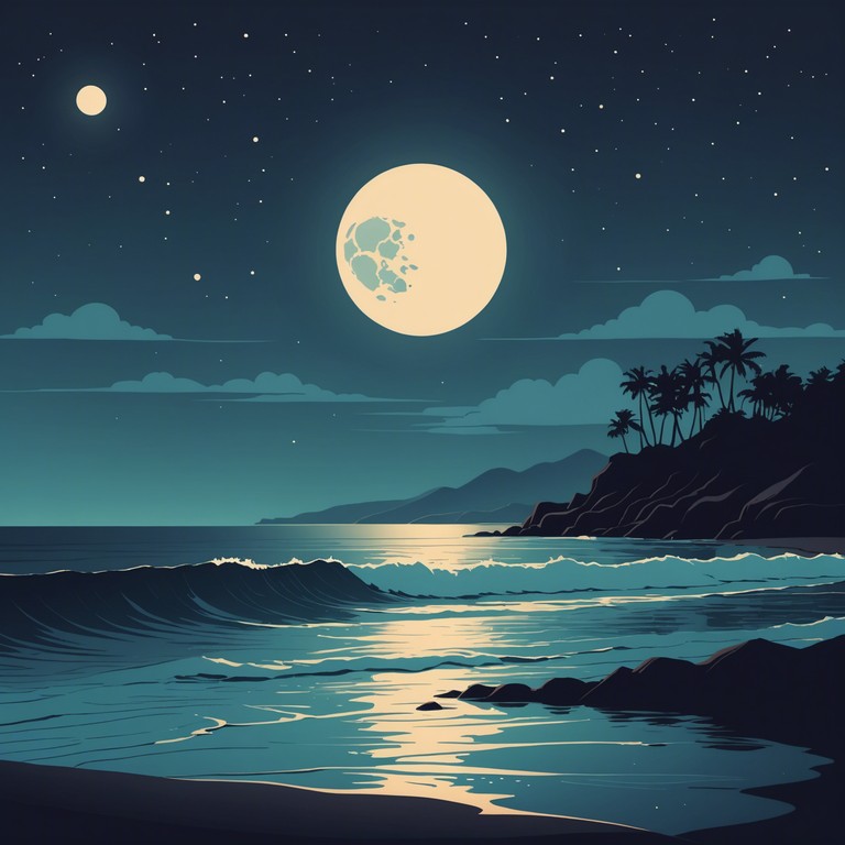 This track captures the essence of a serene night on the beach, where soft moonlight kisses the gentle waves, creating a tranquil soundcape perfect for relaxation or deep focus. The smooth synthesizer pads and mellow beats invoke a dreamlike state, ideal for unwinding after a long day.