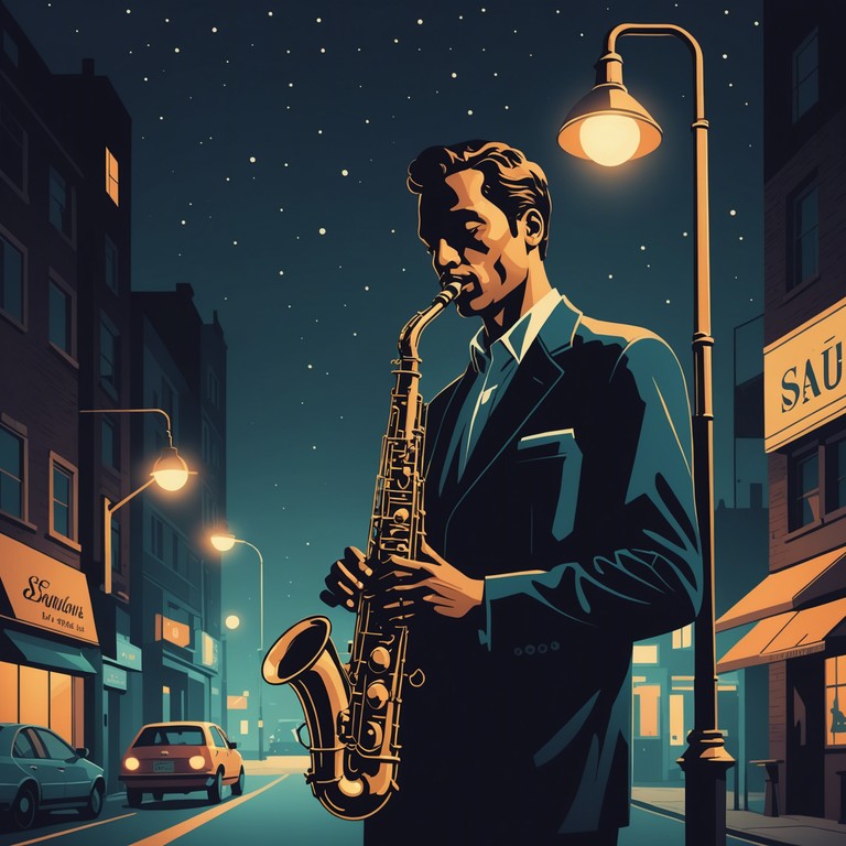 Imagine a late night stroll through harlem, where every corner exudes the vibrancy of life and love, and every breeze carries a melody. In 'harlem nights serenade', the saxophone flourishes add a rich layer of emotion to the captivating ambiance of the city at night.