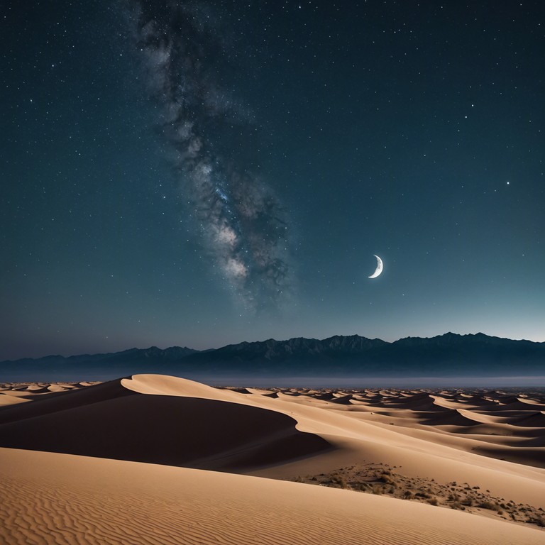 This composition transports listeners to a cool, moonlit evening in an unknown desert, where every note played on the ney flute hints at the vast history and profound secrets buried beneath the sands.