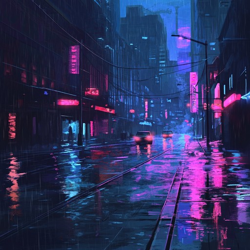 Imagine a night drive through rain slick streets, neon reflections in puddles, with a calming lofi soundtrack blending urban sounds and tranquil vibes. The track captures the essence of a city at night, serene yet alive with subtle energies.