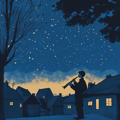 An instrumental klezmer piece that weaves dreamy melodies of violin and clarinet, transporting listeners to starlit nights and nostalgic memories.