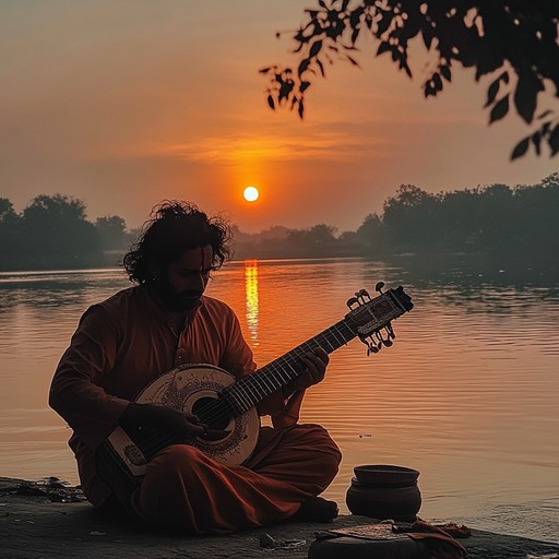 A deeply stirring hindustani instrumental track inspired by the timeless themes of love and longing. The composition weaves intricate sitar melodies with a delicate rhythmic tabla backdrop, creating an evocative atmosphere that transports listeners to a realm of introspective yearning and emotional depth. Perfect for moments of reflection and poetic contemplation.