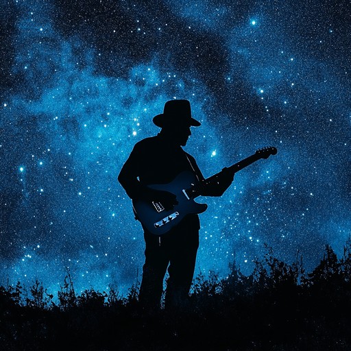 An exhilarating instrumental piece featuring spirited blues guitar solos over a vibrant rhythm section, embodying the ecstatic energy of a midnight festivity.