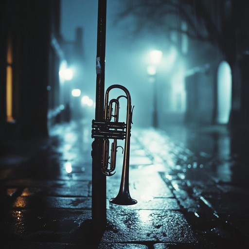 A deeply emotive instrumental piece that captures the essence of lost love and reflective quiet nights, echoing a soulful sadness through smooth, melancholic jazz melodies. The slow, expressive trumpet lines wistfully drift over a gentle rhythm section, creating an enveloping atmosphere of sorrow and nostalgia.