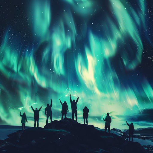 Experience the euphoria of an aurora borealis celebration with this peppy suomipop track. Featuring bright synths and rhythmic beats, it embodies the joy and excitement of finnish midsummer nights.