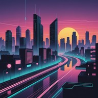 futuristic city sounds blend with classic beats