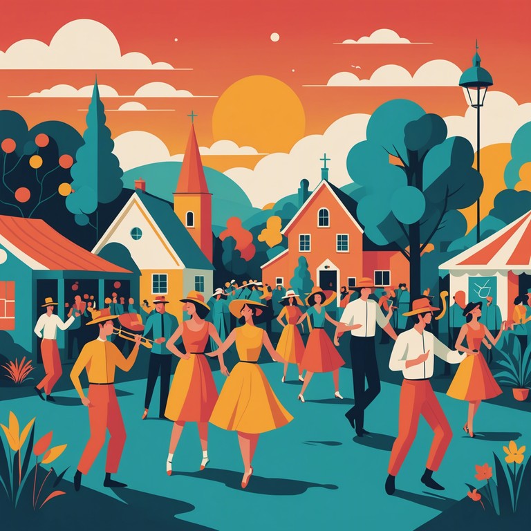 This piece encapsulates the essence of a village celebration, featuring traditional instruments and rhythms that narrate the daily life, joys, and bonds within a tight knit community. The music carries a profound sense of heritage and communal spirit, ideal for conveying stories of ancestry and belonging.