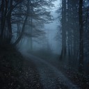 sinister melodies echo through dark, menacing woodland paths.