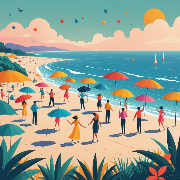 A bright and bouncy composition that encapsulates the carefree vibe of a sunny summer day, designed to lift spirits and invite smiles with its playful melody and upbeat rhythm.