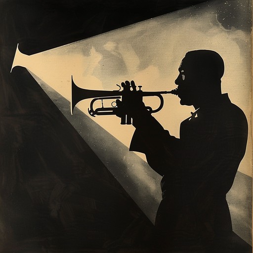 Light and shadow merge in a dreamy, melancholic evening dance. The sound of the trumpet echoes through the night, bringing memories of lost love and joyful moments, while the rhythmic mambo beats keep the heart in motion.