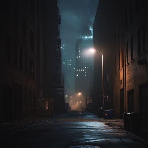 Dive into a moody trip hop track that conjures images of shadowy alleys and hidden secrets in a sprawling, fog drenched city. Echoing beats, subtle synths, and a haunting melody create an atmosphere both enigmatic and captivating, perfect for late night reflections or a noir like soundtrack.