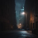 mysterious trip hop evoking a foggy urban landscape