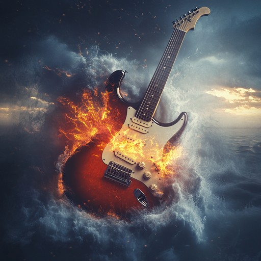 A powerful blend of aggressive guitar riffs and pulsing electronic beats creates a raw, energetic fusion. Fiery solos and synthetic waves drive the track with relentless intensity, set to captivate and ignite the listener's fervor.