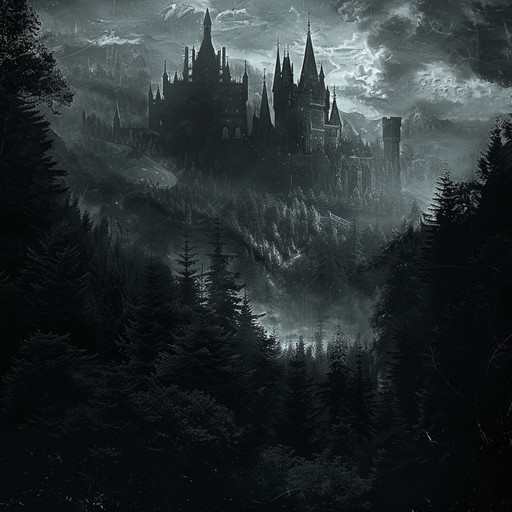 **embark on a dark, epic journey with haunting melodies and shadowy rhythms. Experience an enigmatic soundscape filled with brooding bass lines and hypnotic, ethereal layers. This intricate and meticulously designed music piece evokes the mystique of ancient, moonlit castles and serene, nocturnal landscapes, providing the listener with an immersive, gothic experience.**