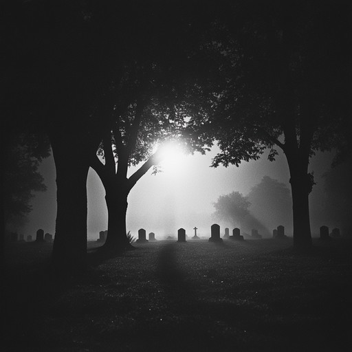 This composition captures the eerie silence and sudden bone chilling sounds that fill a haunted graveyard by night. The occasional whisper and distant footsteps create a story of unrest and lingering spirits. The chilling soundscape builds an uncanny narrative of horror and suspense, ideal for invoking a truly spine tingling experience.