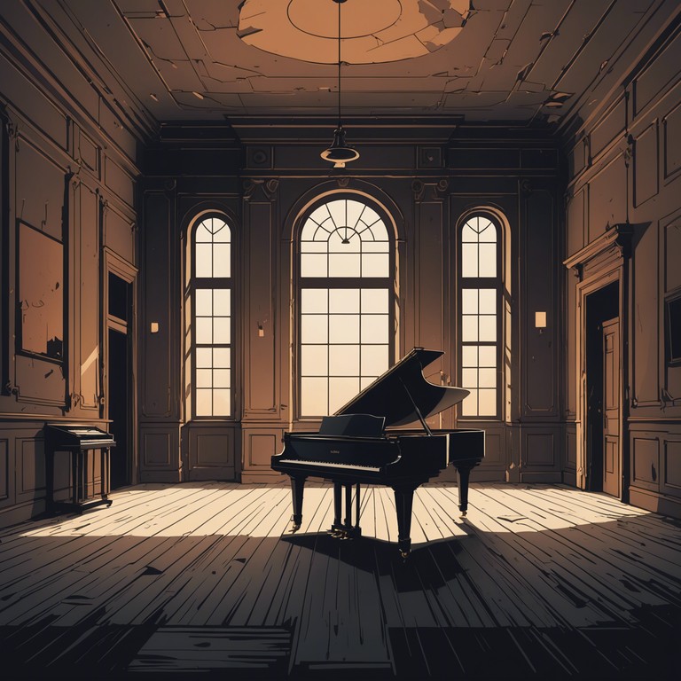 This piece uses sparse piano arrangements to evoke a feeling of absence and introspection. Its minimalistic approach leaves room for the haunting silences between notes, creating an atmosphere that is as unsettling as it is enthralling.