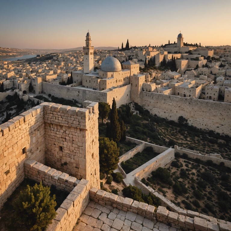 This instrumental track uses soft clarinet tunes to transport the listener to ancient jerusalem. Delicate and reflective, the music paints a soundscape of a city filled with historical richness and spiritual depth, inviting moments of relaxation amid the echoes of the past.