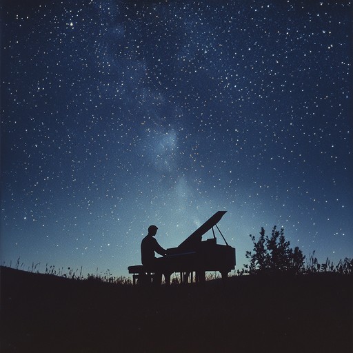 An extended mix builds upon the original's soft piano backdrop, introducing ambient synthesizers that mimic the night sky's shimmering stars. It maintains the reflective, serene nature of the piece while enhancing the emotional depth, perfect for immersive listening situations like deep meditation or creative contemplation.