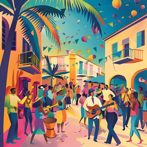 This song captures the essence of celebration through energetic and vibrant funk rhythms, providing an auditory expression of joy and togetherness. Perfect for festive gatherings or moments of achievement, this track, with its lively brass sections and rhythmic grooves, invokes a spirit of communal celebration and uninhibited fun.