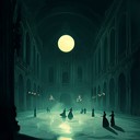 sinisterly romantic dance in eerie haunted ballroom