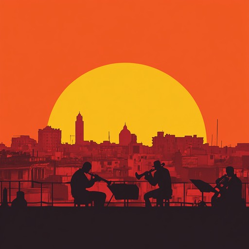 An instrumental piece that combines traditional afro cuban rhythms with warm melodies, creating an uplifting and heartwarming atmosphere reminiscent of a sunset in havana.