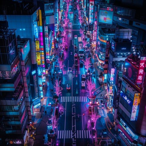 This instrumental track captures the lively essence of a bustling metropolitan night through infectious pop rhythms, sparkling synths, and a driving beat, reminiscent of tokyo's neon lit streets. Perfect for capturing the high energy and modernity of city life.