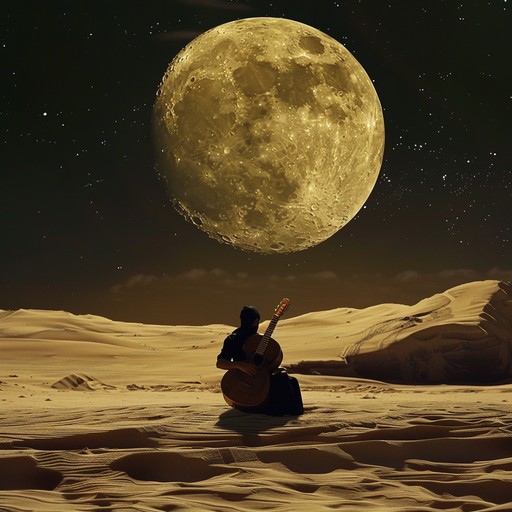 A captivating instrumental that transports listeners to a distant desert oasis, blending enchanting string melodies with the rhythmic heartbeat of exotic percussion. The music evokes images of a lone wanderer sharing tales of love and adventure under the starry night sky. Echoing with the ancient sounds of the oud and mystical flutes, it weaves a rich tapestry of history and emotion.