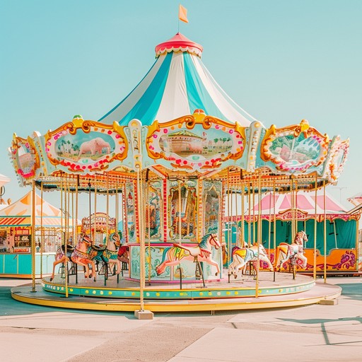 This instrumental piece captures the essence of a nostalgic carnival, using enchanting melodies and whimsical rhythms to evoke memories of childhood joy and innocence. The sound of the accordion brings to life the lively yet tender atmosphere of a fairground, with each note painting a vivid picture of carousel rides, cotton candy, and the laughter of children. The dynamic transitions reflect the ups and downs of a day spent at the carnival, blending playfulness with bittersweet reminiscing.