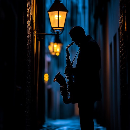 An instrumental track that combines hip hop beats with soulful saxophone melodies, creating a groovy, laid back atmosphere perfect for nighttime cityscapes.