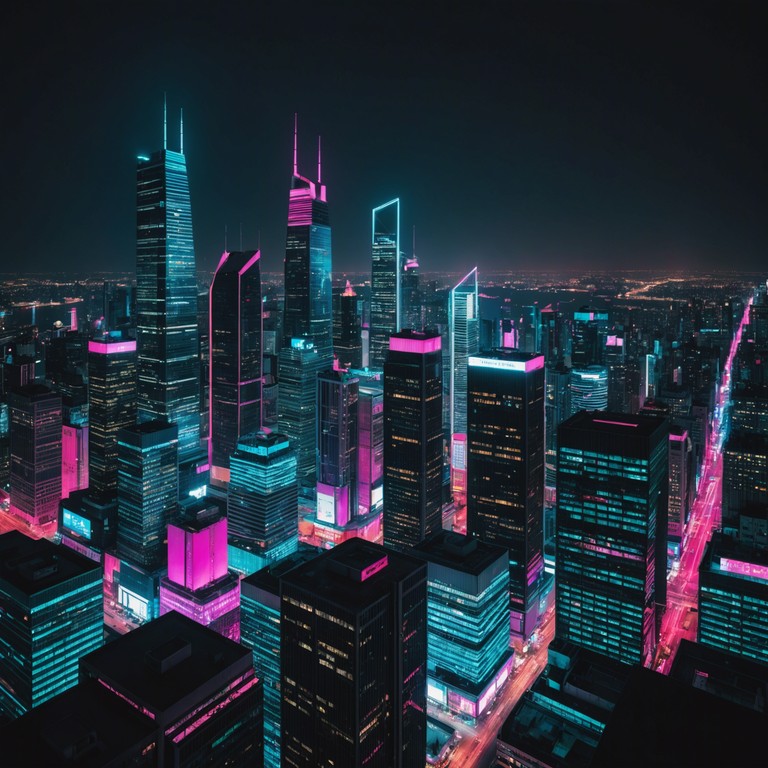 Imagine the skyline of a bustling cityscape at night, lit by neon lights and alive with the vibe of thousands. This track captures the essence of an urban adventure, combining pulsating beats with soaring synthetic melodies to create an exhilarating atmosphere that's both futuristic and nostalgic.