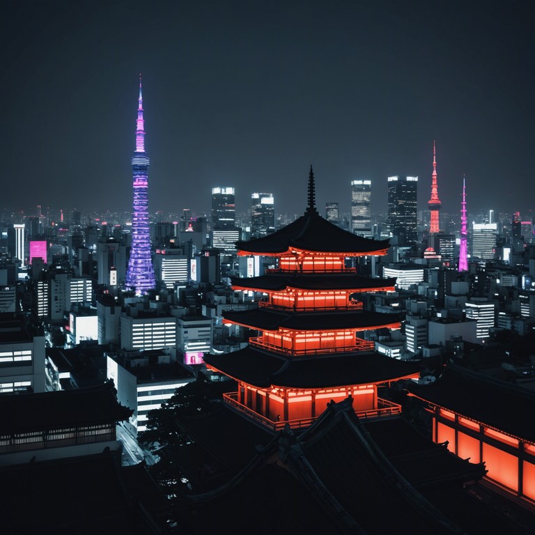 In this synthesis of old and new, tokyo neon dreams combines the fast paced, vibrant synths typical of j pop with traditional japanese instruments, crafting a futuristic soundscape that bridges centuries. The track is a sonic exploration of tokyo’s bustling streets under neon lights, where ancient culture meets ultramodern life.