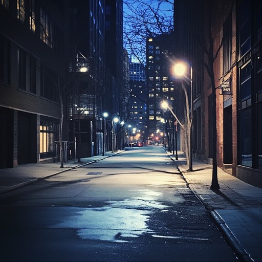 An instrumental sadcore piece that captures the tension and melancholy of wandering alone through deserted urban landscapes at night, highlighting feelings of isolation and introspection.