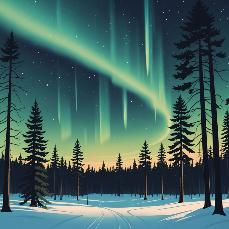 A reflective suomipop track that captures the solemn beauty of the finnish landscape under the ethereal northern lights. The song weaves a sense of nostalgia and serene solitude, evoking deep emotional responses through its melodic structure.