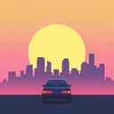 an upbeat trap beat perfect for a carefree evening drive.