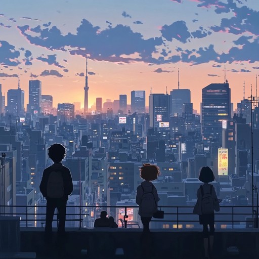 Immerse in grand, orchestral compositions enhancing the thrilling adventures set in an animated, futuristic tokyo. Swelling strings and powerful brass sections create a landscape of dreams and heroism