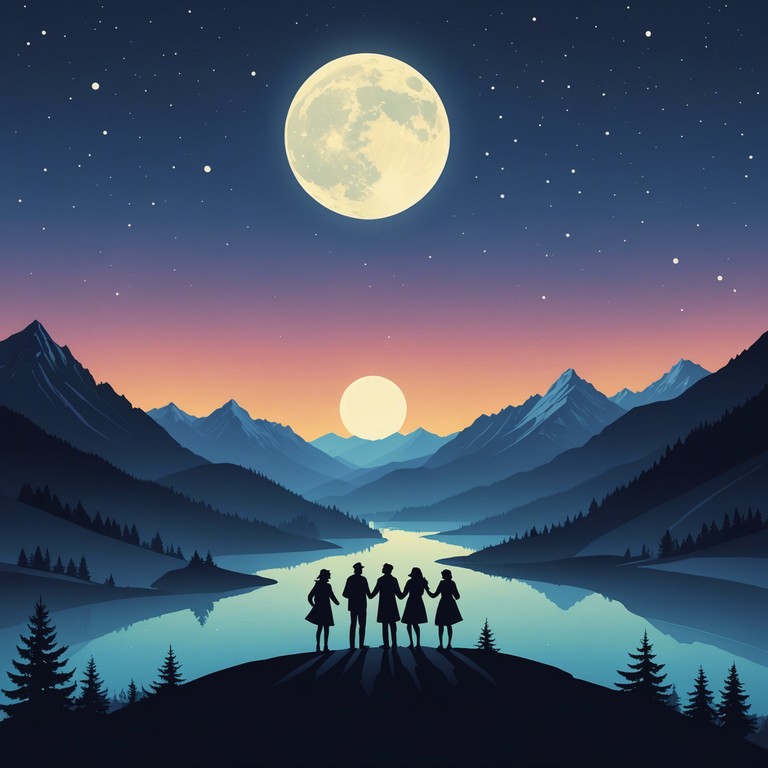 Evoking the charm of a moonlit alpine dance, this track features sprightly accordion tunes that intertwine with the sounds of a jovial crowd, propelling listeners straight into a bavarian night of dancing and laughter