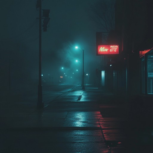 A dark instrumental journey blending haunting synth melodies with deep, brooding basslines, evoking the ominous atmosphere of an empty city at night.