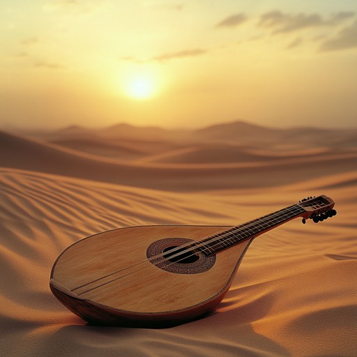 A hauntingly beautiful instrumental indie piece featuring the oud, blending western indie music with middle eastern melodies to create an atmospheric journey across distant sands