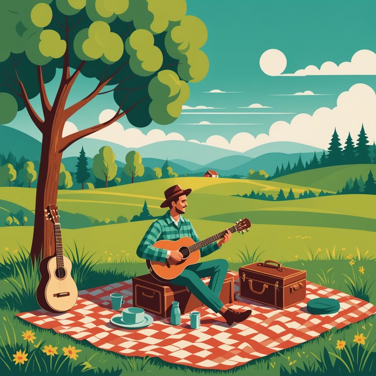 This song transports the listener to a lighthearted summer afternoon, where the melody of the banjo resonates with the sounds of nature and laughter, promoting a sense of freedom and happiness.