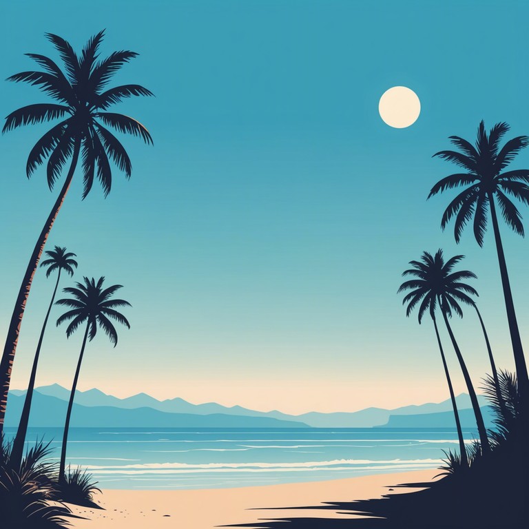 A playful, rhythmic calypso track that encapsulates the feeling of a carefree day under the sun with swaying palm trees and a gentle breeze. The music is upbeat, featuring rhythmic percussion that invites dancing and joy.