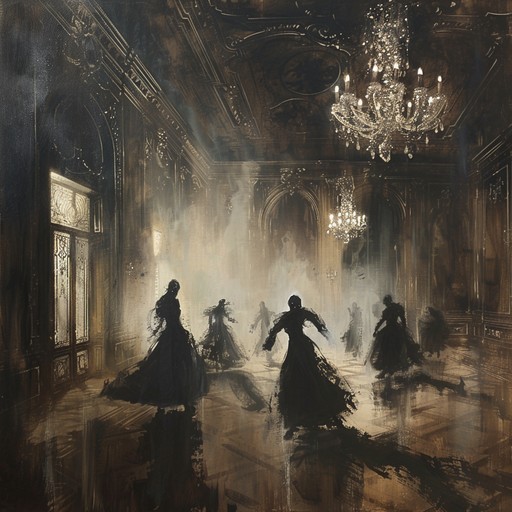 This instrumental piece summons an epic dark cabaret, featuring deep piano and haunting violin. Percussive rhythms drive an eerie waltz that paints vivid pictures of masked dancers under a chilling moonlight, evoking a sinister yet elegant nocturnal dance.