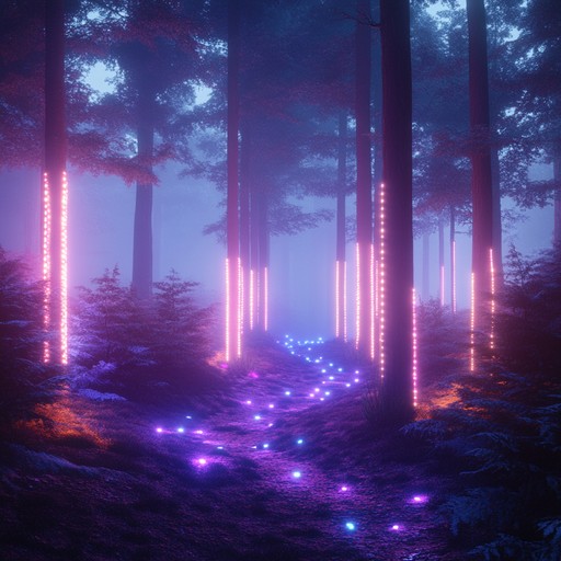 Experience a dreamy odyssey where electric beats and ethereal melodies create a neon dreamscape, harmonizing elements of nature with modern synth sounds for an otherworldly journey