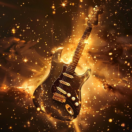 A dynamic hard rock piece featuring soaring electric guitar solos, intense drumming, and a thundering bass that captures the euphoria and triumph of reaching cosmic heights. Perfect for an adrenaline fueled experience.